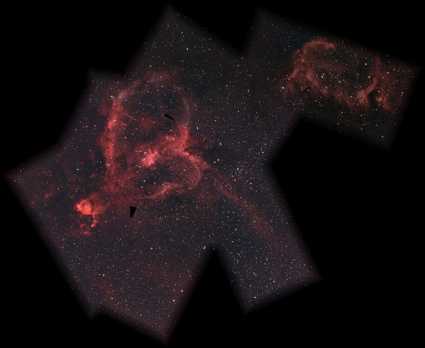 Stage five: two more panels north of the Heart and a gap-filler south of it complete the core of the widefield.